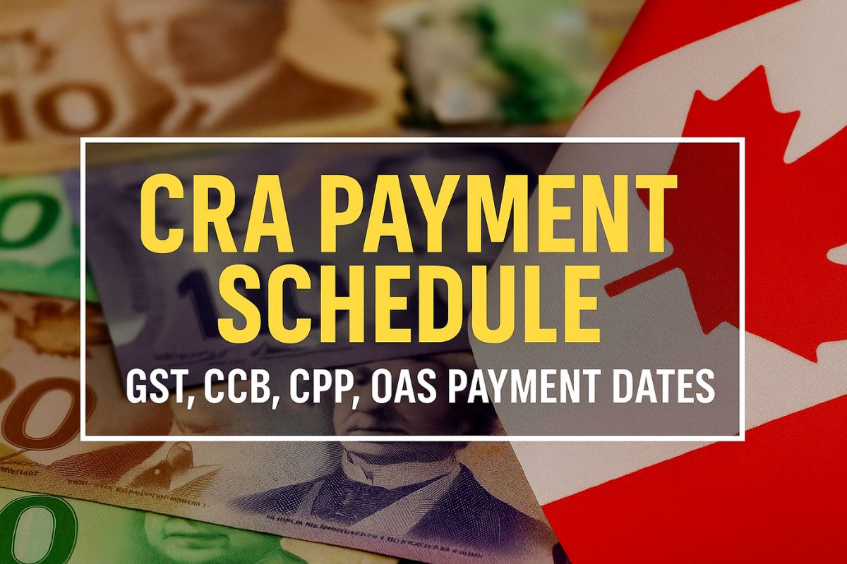 CRA Payment Schedule May–June 2025: GST, CCB, CPP, OAS Payment Dates