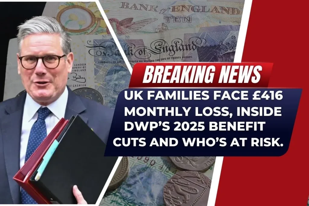 UK Families Face £416 Monthly Loss, Inside DWP’s 2025 Benefit Cuts and Who’s at Risk