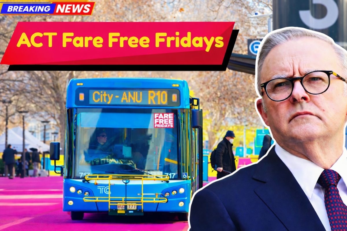 $1,000 Australia ACT Fare Free Fridays: Check How to Apply? & Eligibility Update