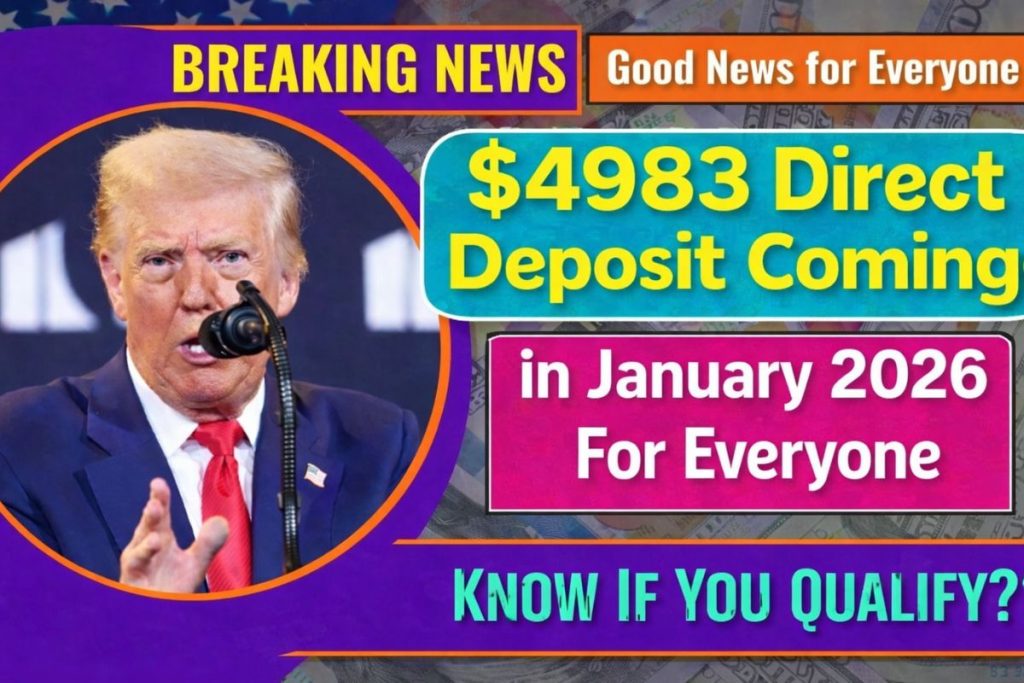 $4,983 Direct Deposit Headed for January 2026: Who Qualifies, Who Doesn’t, and When Payments May Arrive