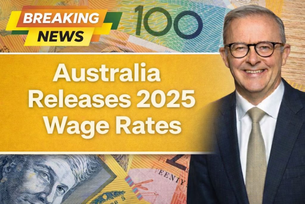 Australia Releases 2025 Wage Rates – Updated Pay Tables for Workers