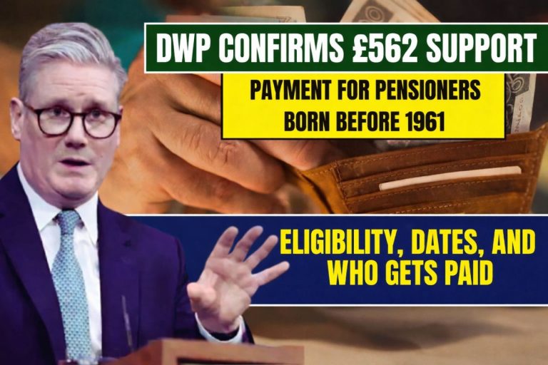 DWP Confirms £562 Support Payment for Pensioners Born Before 1961 – Eligibility, Dates, and Who Gets Paid