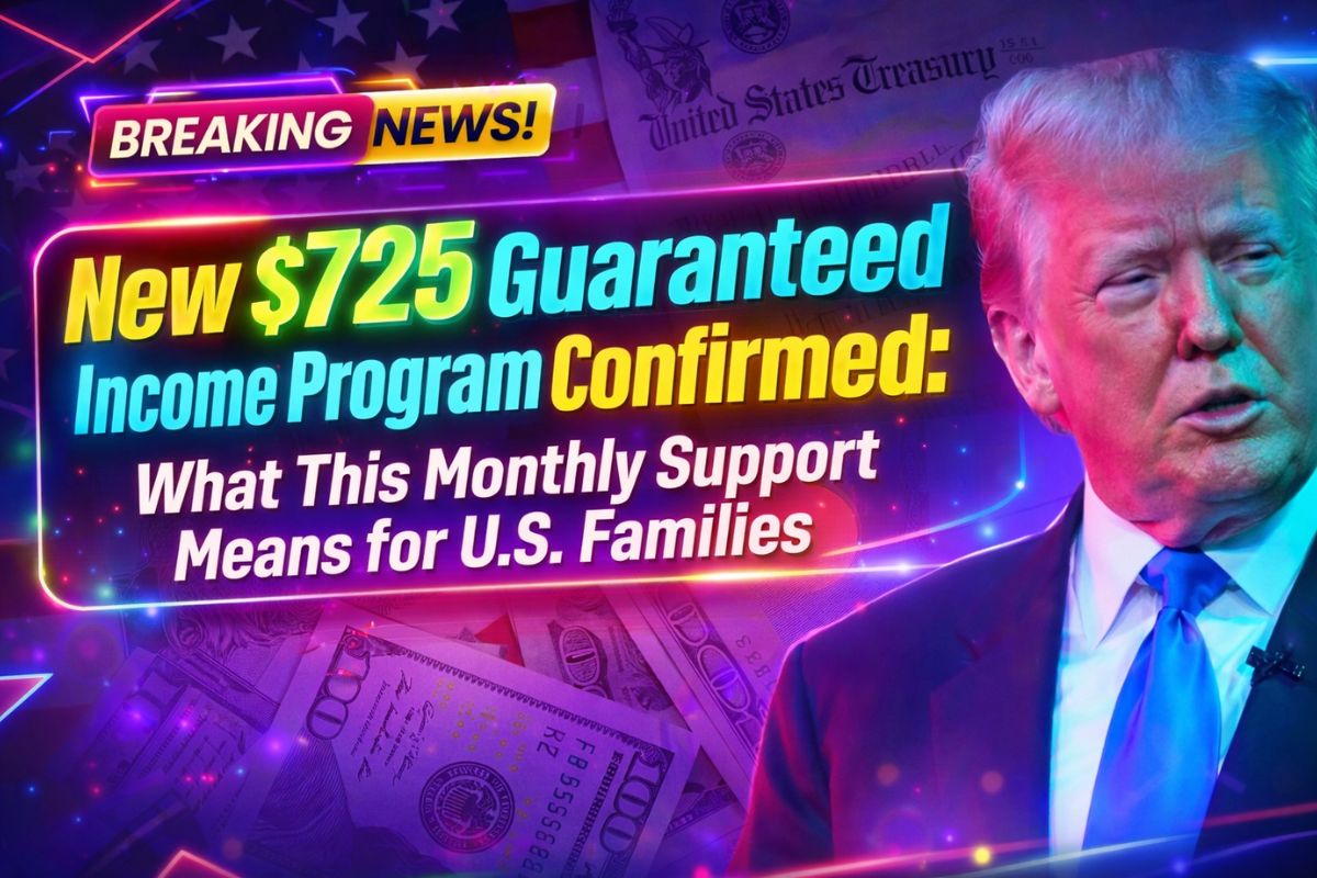 New $725 Guaranteed Income Program Confirmed: What This Monthly Support Means for U.S. Families