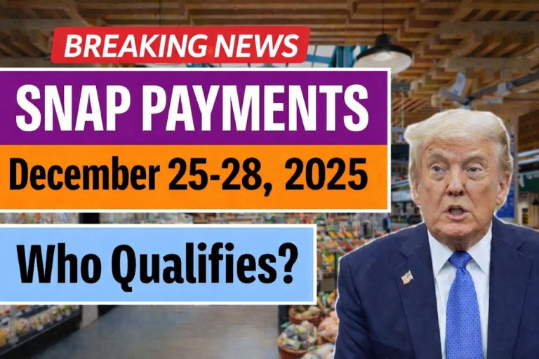 SNAP Payments Scheduled for December 25–28, 2025: State-Wise Beneficiary List and Timeline