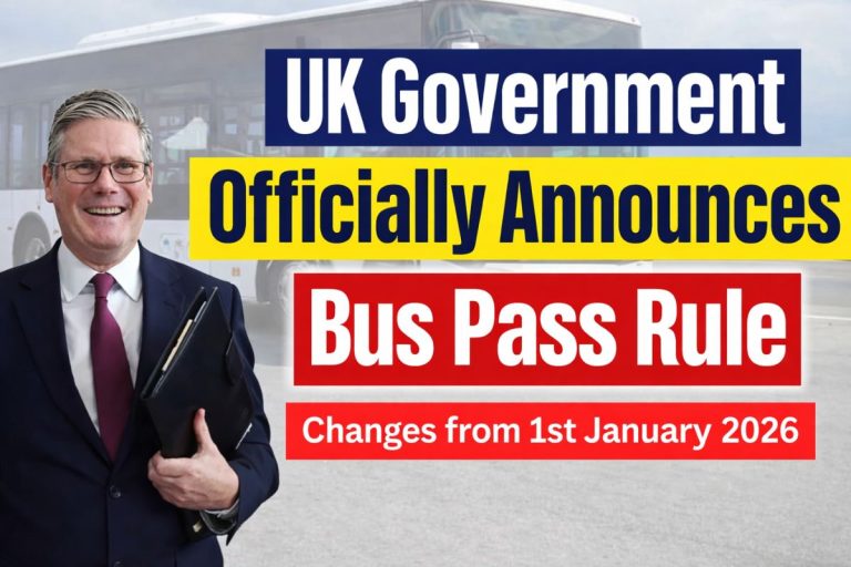 UK Government Officially Announces Bus Pass Rule Changes from 1st January 2026