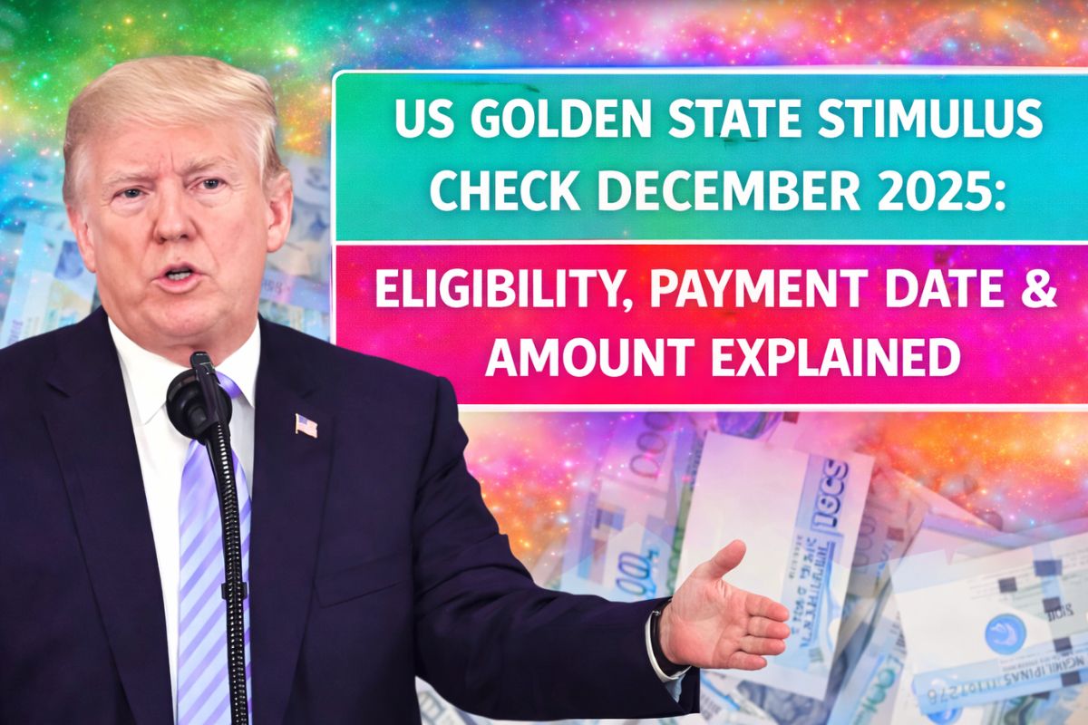 US Golden State Stimulus Check December 2025: Eligibility, Payment Date & Amount Explained