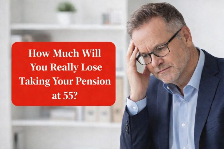 How Much Will You Really Lose Taking Your Pension at 55? UK 2026 Reality Check