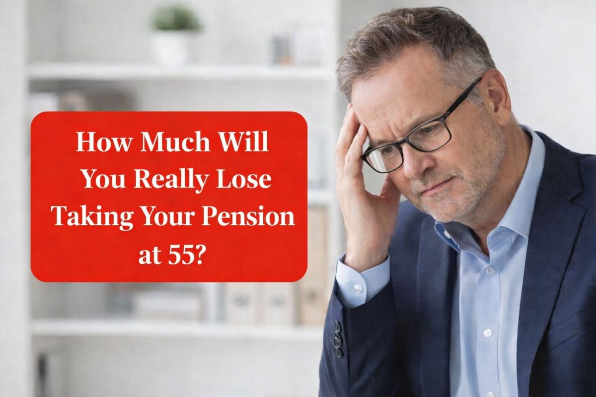 How Much Will You Really Lose Taking Your Pension at 55? UK 2026 Reality Check