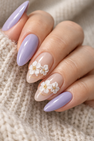 Lavender Dreams: 5 Soft & Elegant Nail Designs Trending on Pinterest